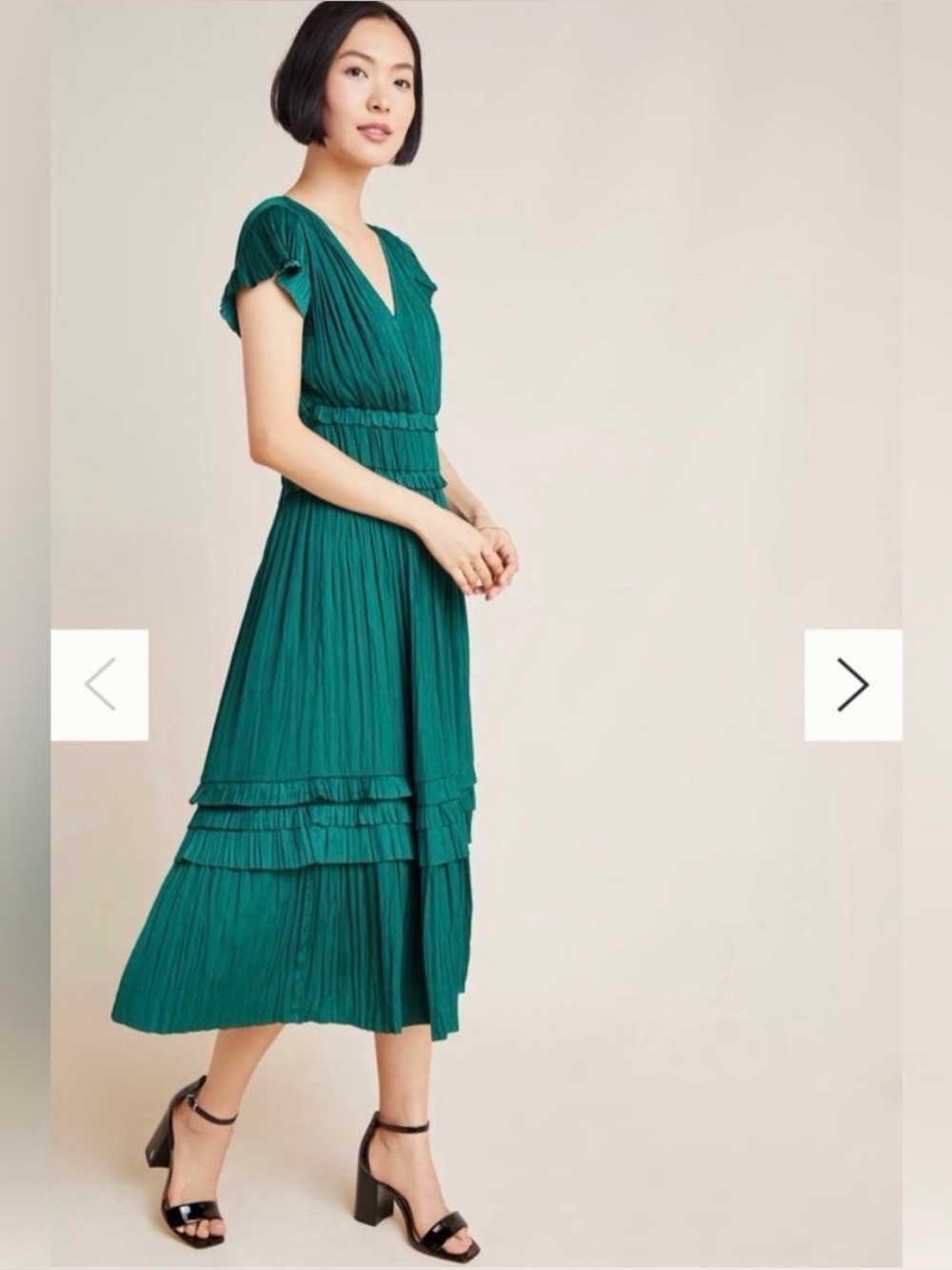 Anthropologie x Current Air: Sereia Pleated Midi Dress